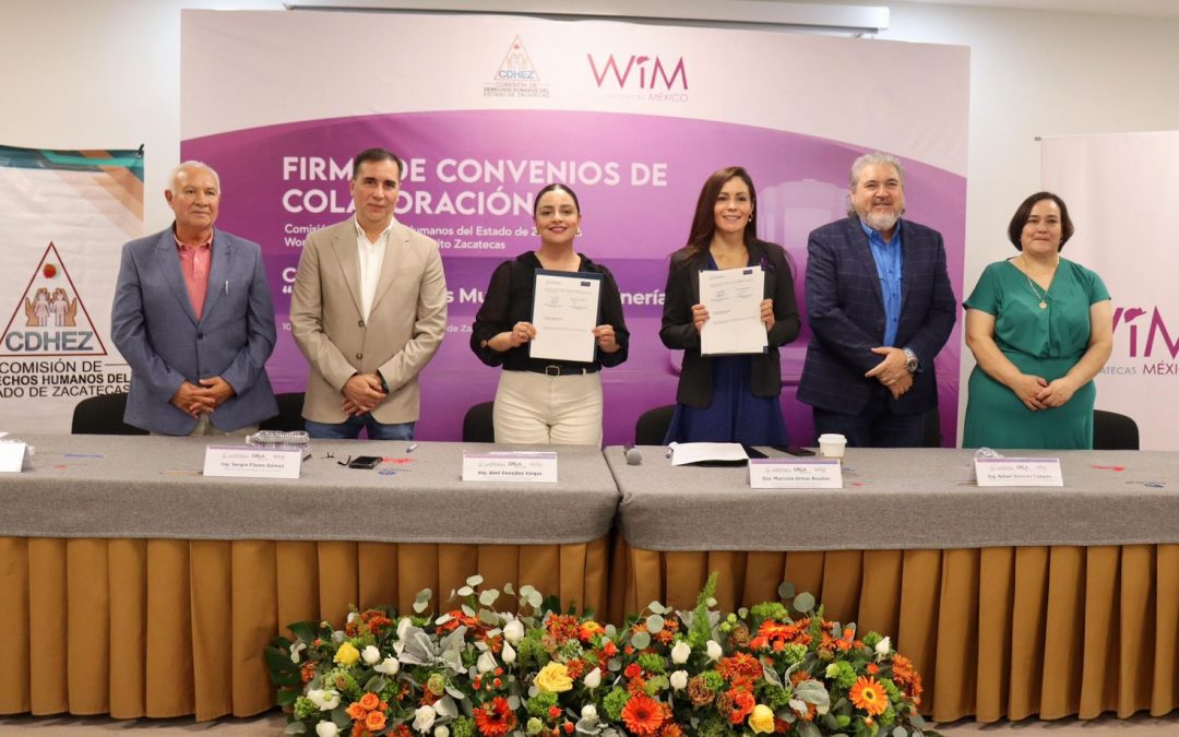 WIM México Distrito Zacatecas firma convenio con la CDHEZ