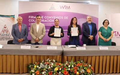 WIM México Distrito Zacatecas firma convenio con la CDHEZ